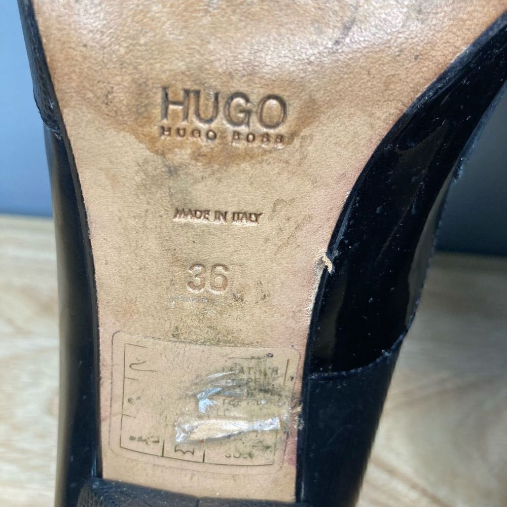 Hugo Boss, Mixed Media Patchwork Pumps Suede, Patent & Smooth Leather Women’s 36 - Picture 12 of 12